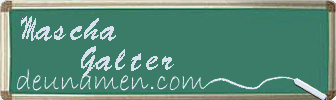 Mascha Galter Visitenkarte